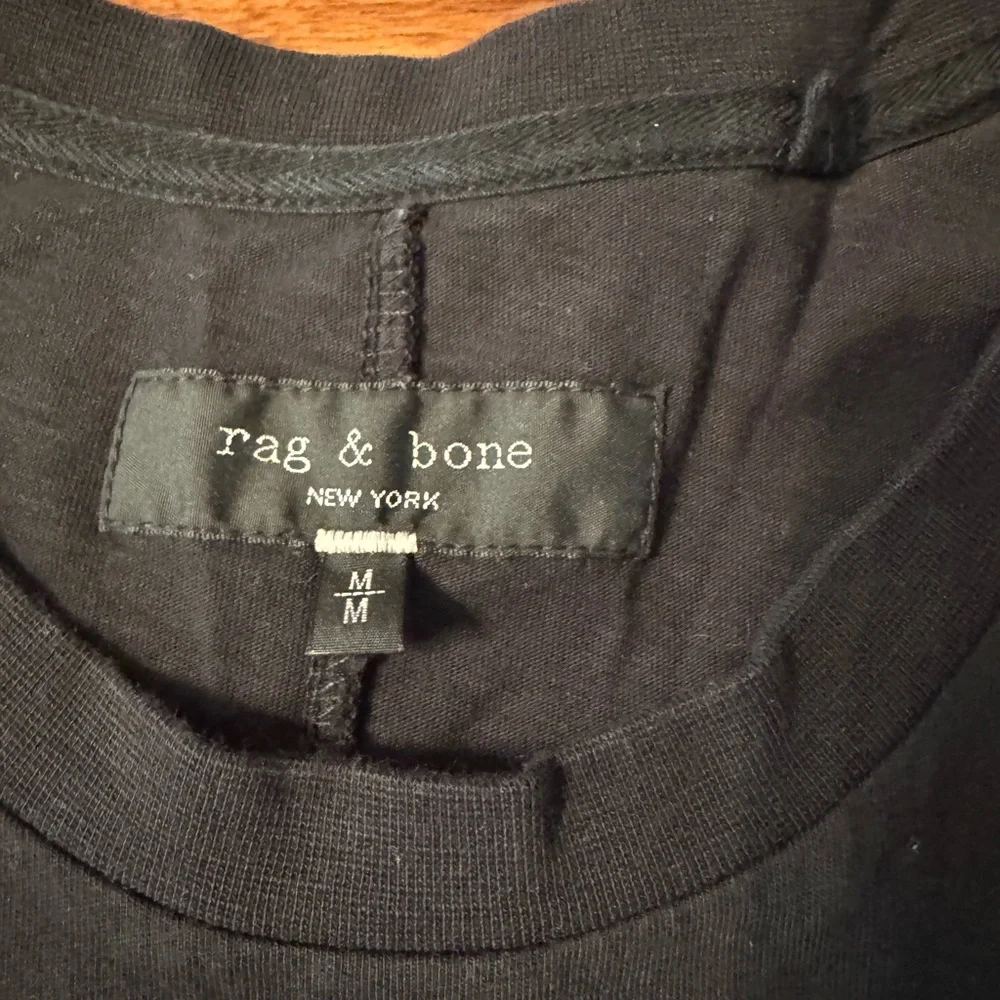 Rag & Bone Black and Green Camo Logo Short Sleeve Tee - Picture 3 of 3